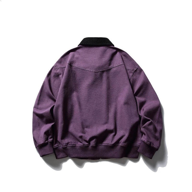 American Vintage Autumn Unisex Jacket Men Streetwear Loose Casual Cargo Bomber Jacket Cityboy Spring Coat Couple Outerwear 240819