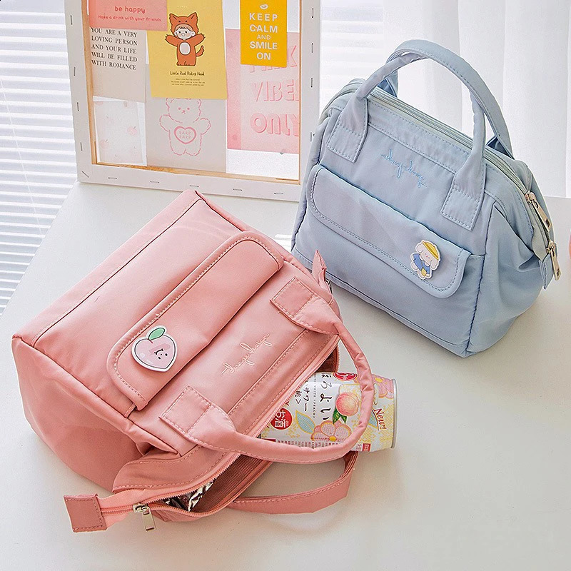 Lunch Bag Handle Insulation cooler bag for Women Lunch Box picnic travel Portable Food Storage Breakfast Thermal Food Bag 240819