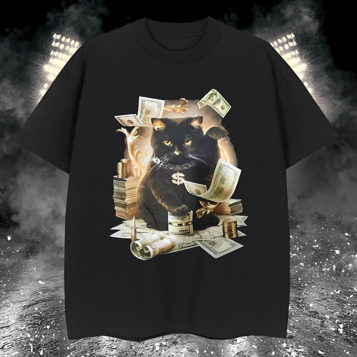 Custom Men Tees dollars Street 230g 100% Cotton Tshirts Breathable Soft T Shirt For Man White Plus Size