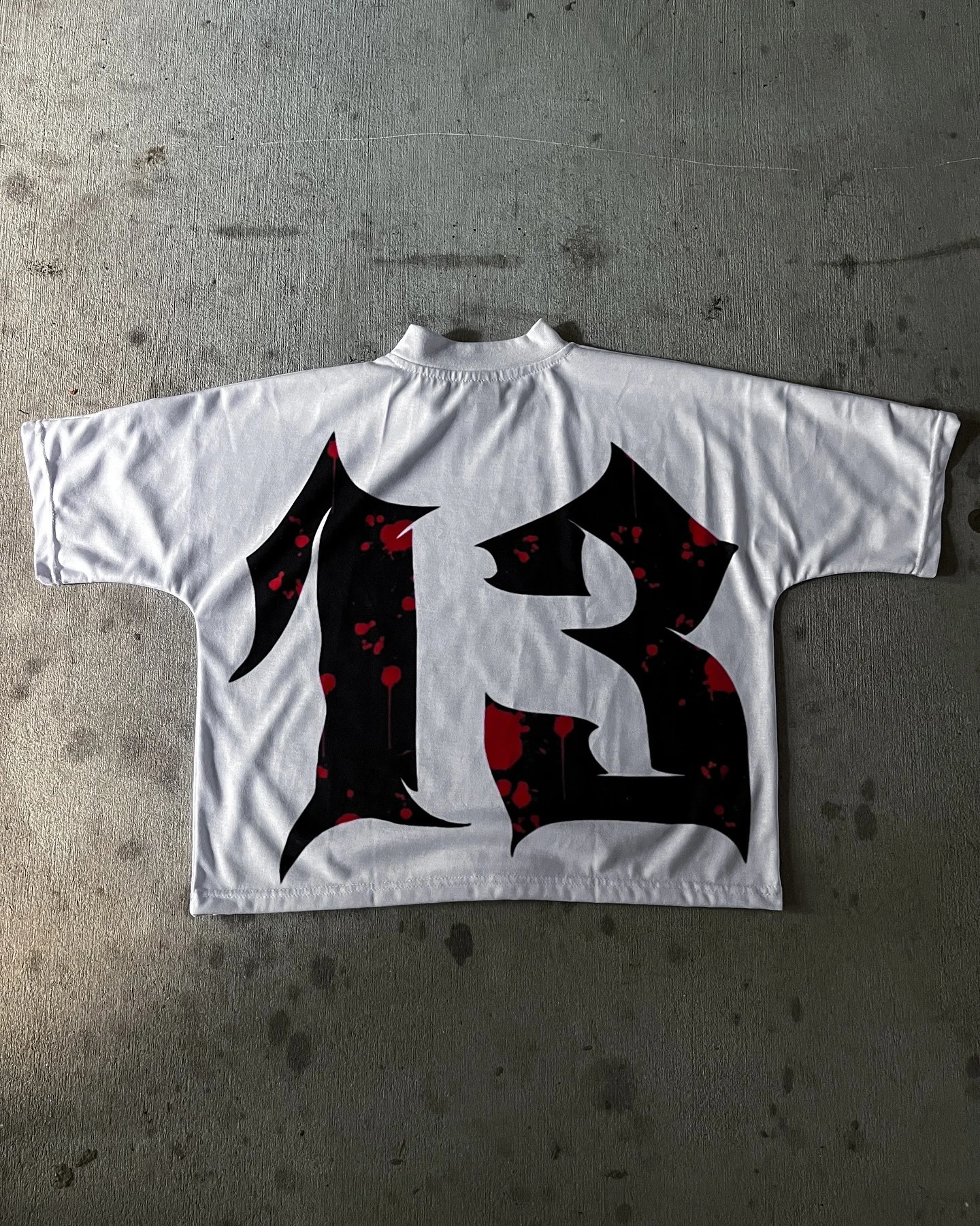 Y2k Nightmare Tshirt Gothic Street Extra Large Loose Patchwork Short Sleeve Harajuku Hip Hop Trendy Mens Top 240819