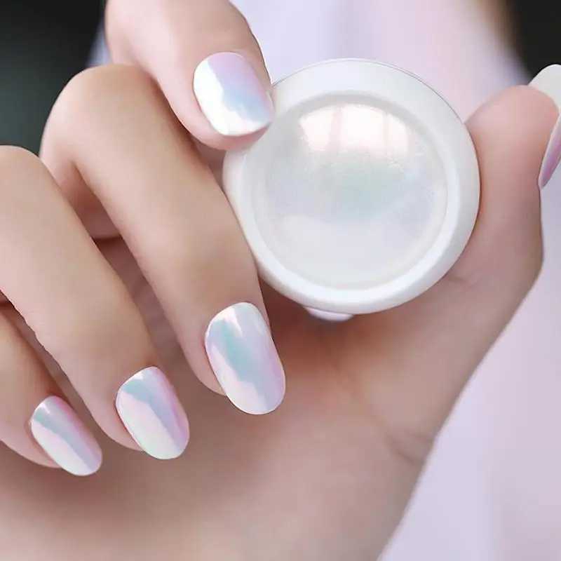 Holographic Nail Glitter Powder Aurora Pigment Nail Art Rainbow Color Neon Effect DIY Decorations Mirror Effect Nail ToolXJ240815