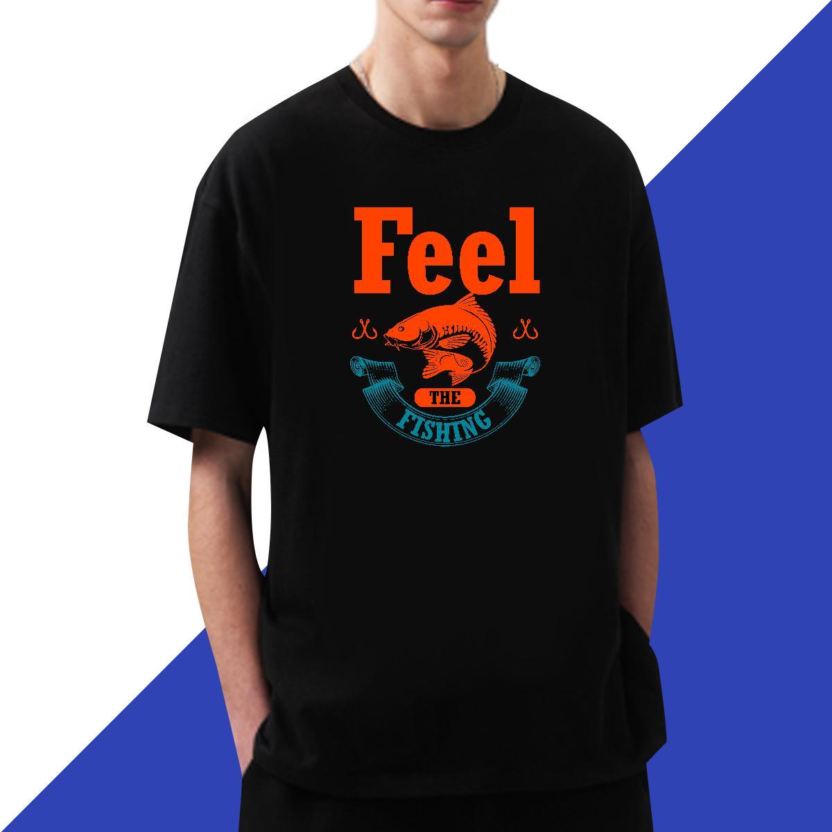 Soft fish 230g Pure Cotton Men Tshirts Daily Outfit Crew Neck T shirt Custom Customized Print Polos
