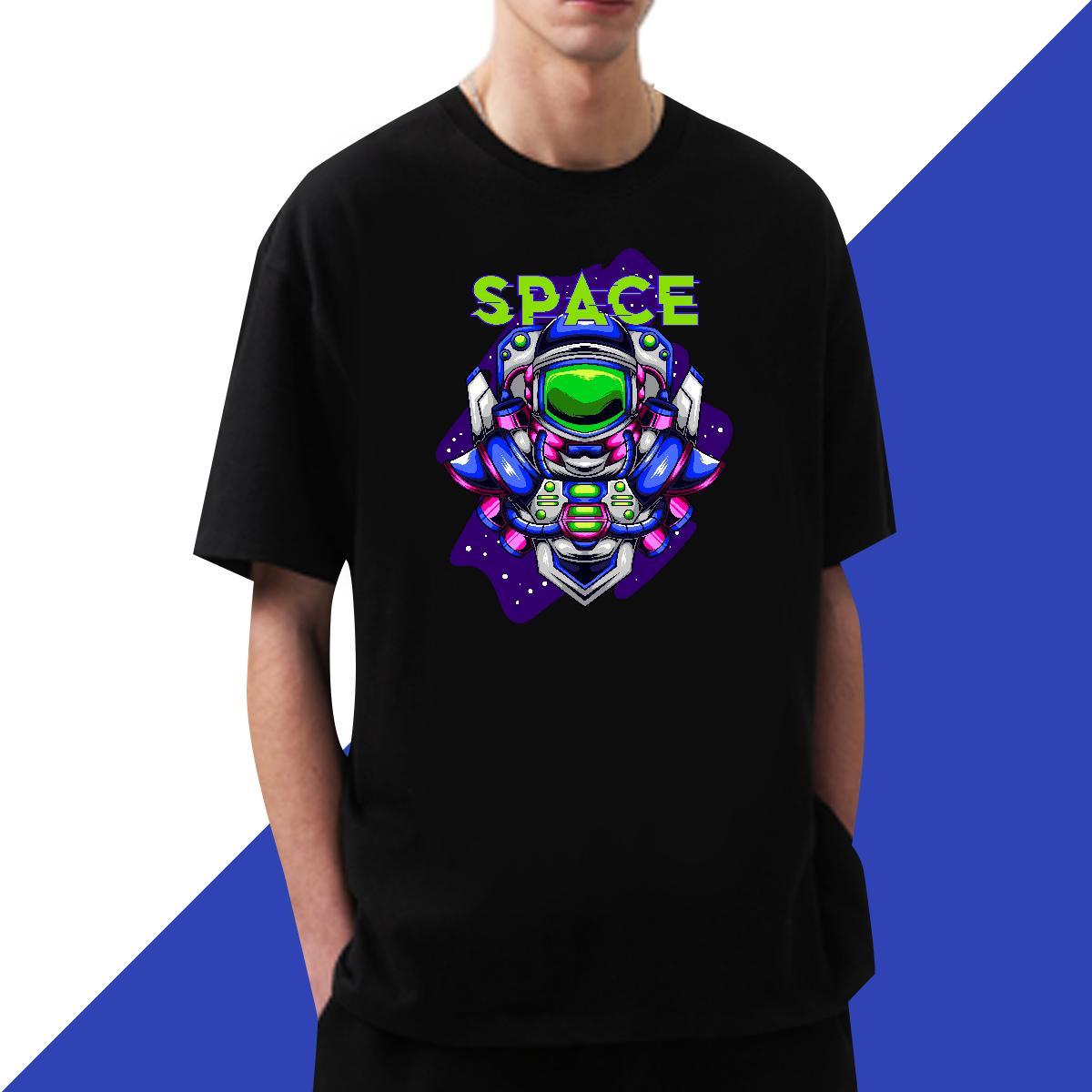 High Quality ET 230g 100% Cotton Men Clothes T-Shirt High Street Hip Hop Breathable Short Sleeve Man T Shirts Brand DIY Printed Tee Shirt