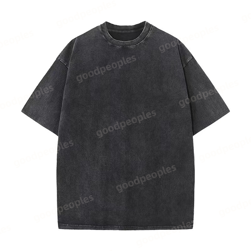 Designer Mens T-shirt Summer Solid Color Vintage Short Sleeve Mens Retro T-shirt Womens Casual Short Sleeve Couple Fashion Clothing Size M-5XL