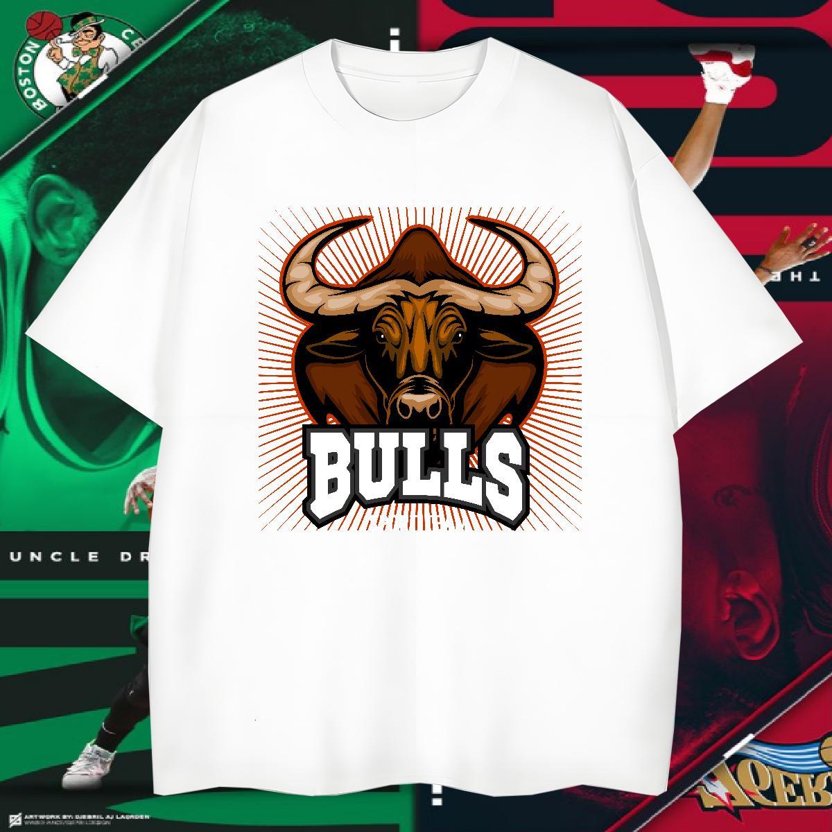 Cool Mens T Shirts bull O-Neck Short Sleeve Casual Daily Wear Custom Cartoon 230g Cotton Men Clothes T-Shirt Stylist Tops Shirt