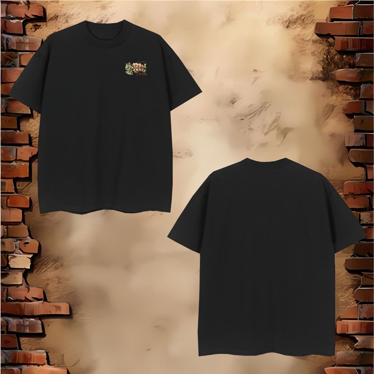 Free Shipping cash 230g Pure Cotton Men Tees Street Wear O-Neck Short Sleeve Men T Shirts DIY Plus Size Custom Tees Shirts