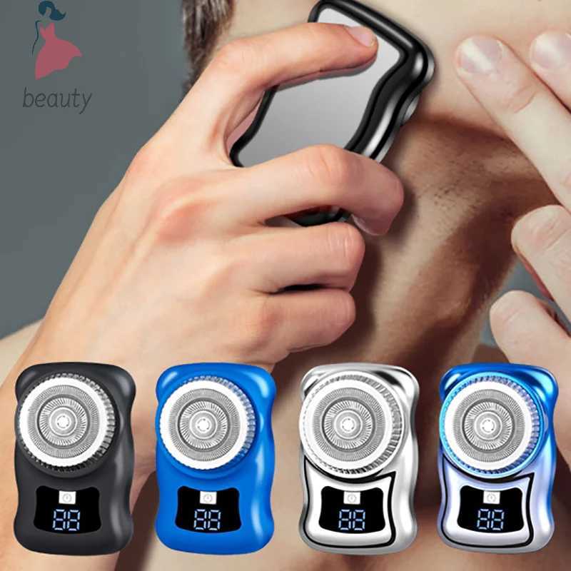 Mini travel shaver mens pocket size portable washable car home shaver rechargeable cordless shaver facial shaver W240819