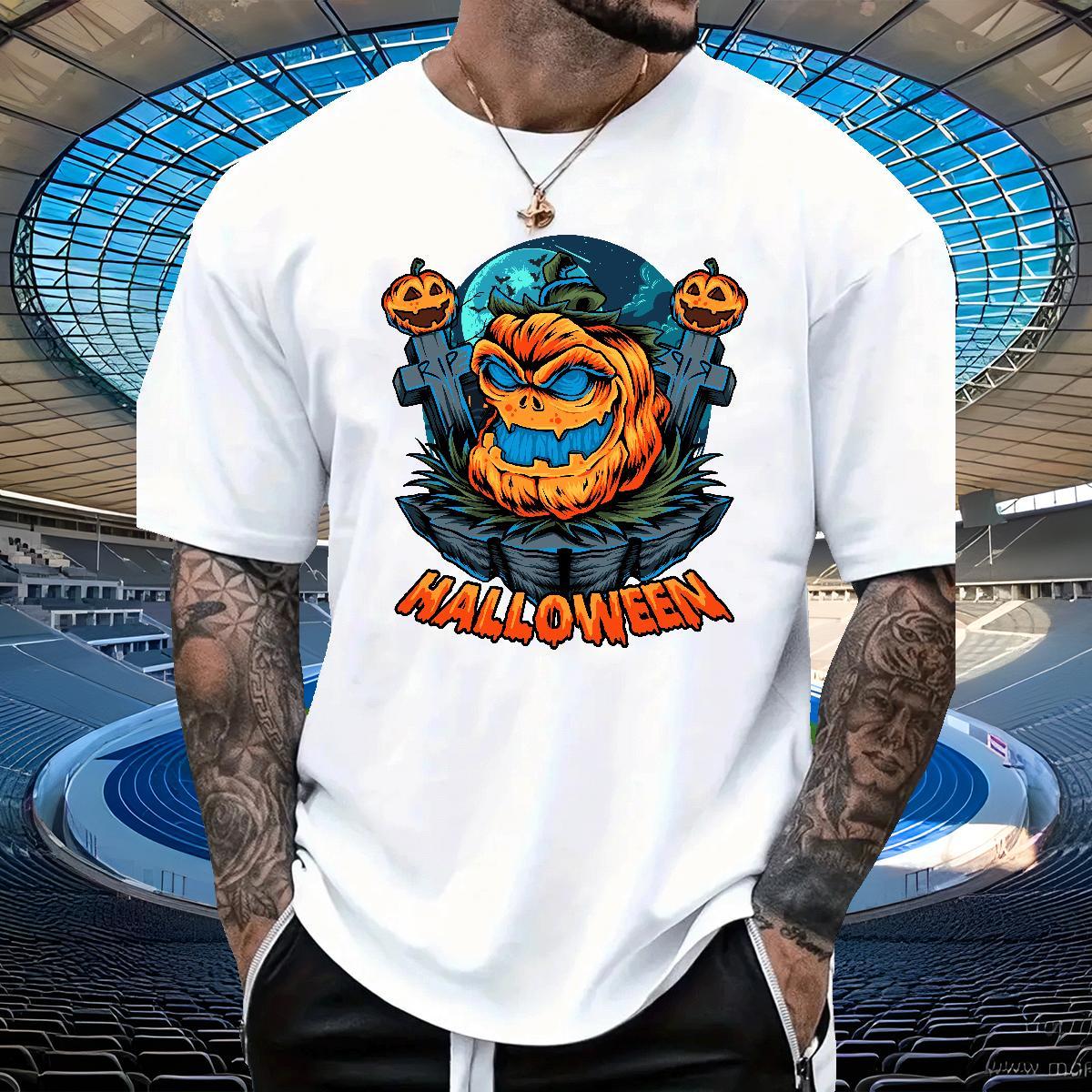 Designer T shirt halloween O Neck Short Sleeves Street Anime 100% Cotton 230g Tshirt for Man Woman Factory Direct Clothings