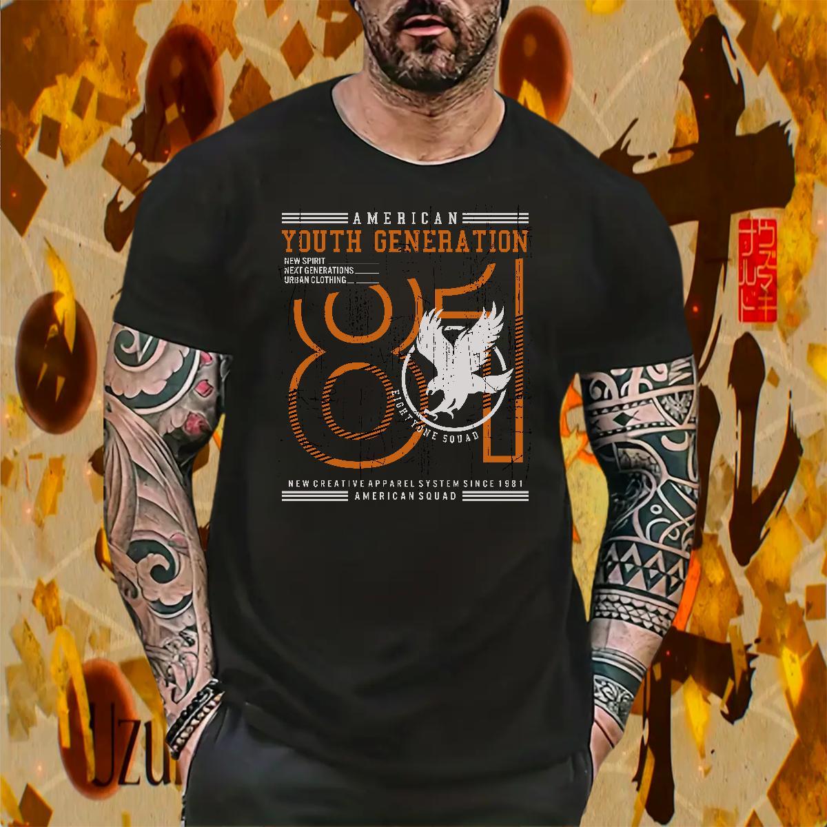 Comfortable Mens Tshirts Casual 230g 100% Cotton Asian Size Breathable Soft number Men T Shirts Casual New Top Tees