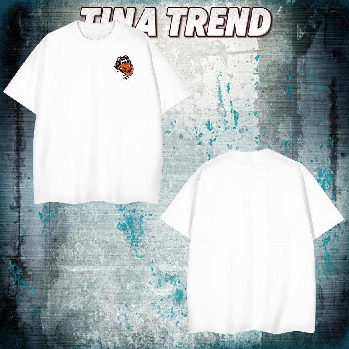 New Men Clothes T-Shirt halloween Hip Hop 230g Cotton Tees Breathable Crew Neck Unisex Man T Shirts Custom Cartoon