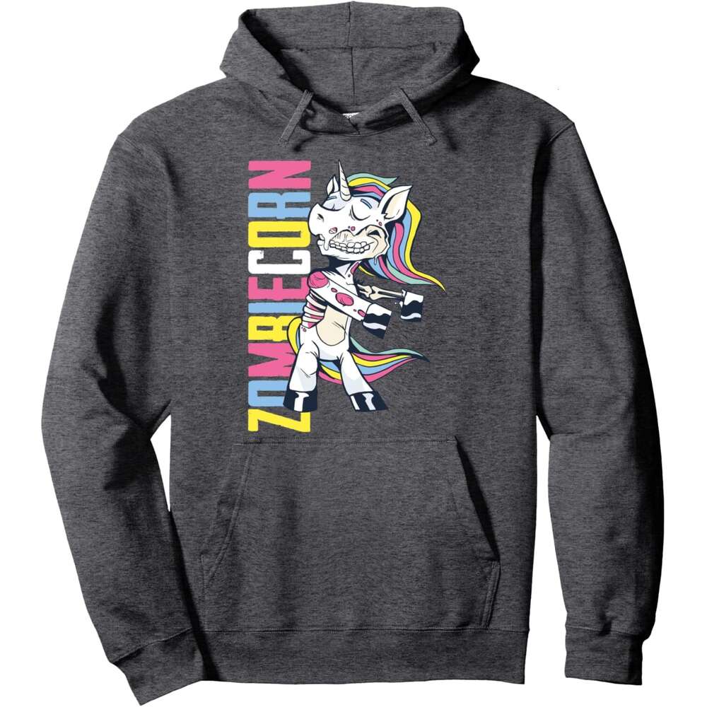 Hoodie for Mens Womens Zombie Unicorn Funny Halloween shirt Zombie-Corn Gift Pullover Hoodie Hoodies sweatshirt pullover jacket Long sleeve 2025
