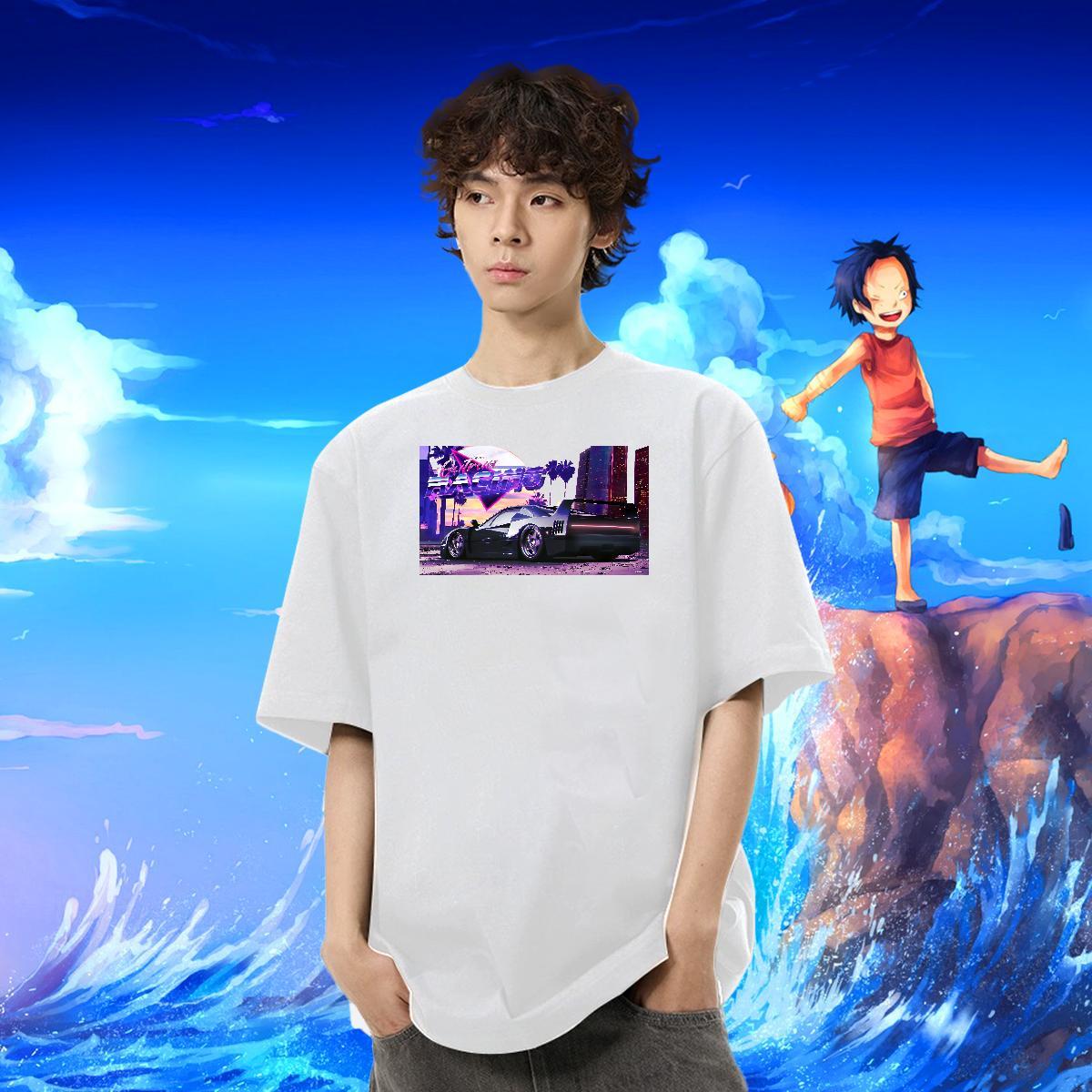 Cool Men Clothes T-Shirt Home Outdoor 230g Cotton Custom Big Size Breathable car Man T Shirts New Arrival Tops Tees