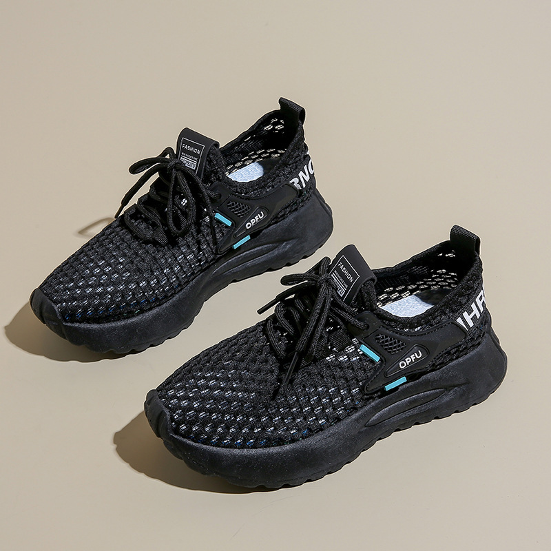 Ddmysports Instagram Korean New Flying Weaving Summer Student Sports Running Casual Thick Sole Women S Shoes XFG OUTDOOR