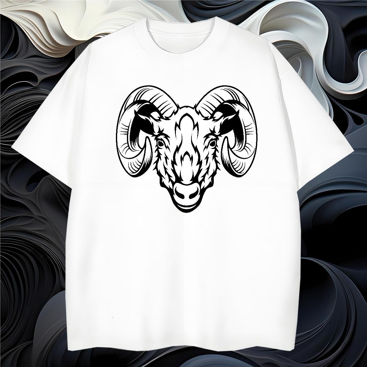 New Designer Tshirts sheep Street Wear 230g Cotton Tops Tees O-Neck Short Sleeve Classic Man T Shirts Custom Big Size