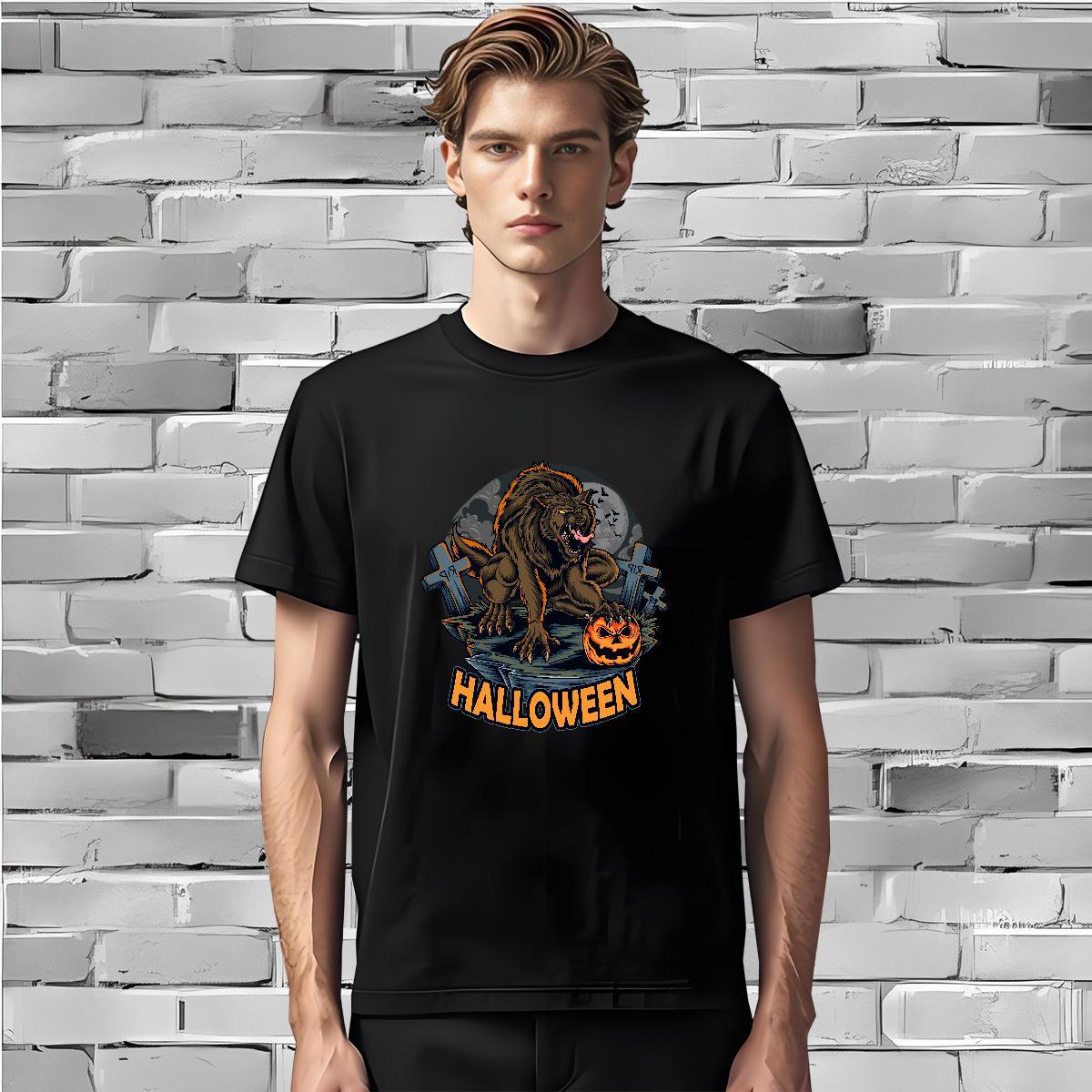 Factory Direct Tshirt for Man Woman lion Beach 230g 100% Cotton Top Tees Breathable Short Sleeve Popular Mens T Shirts Cartoon Print