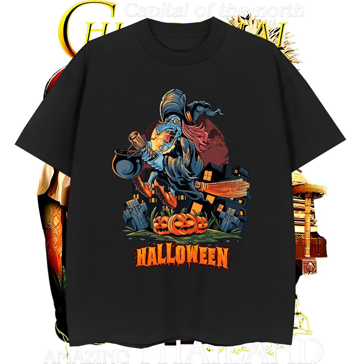 Loose Fit T-Shirts for Men pumpkin Breathable Soft Hip Hop Black Oversized 230g Pure Cotton Couples T Shirts Fashion Designer Polos