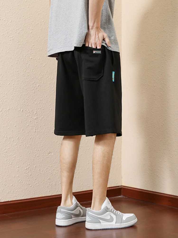 2023 New Summer Mens Shorts Plus Size Cotton Casual Baggy Sports Shorts Male Breeches Oversize Pants Wide Short Sweatpants 8XLXJ240817