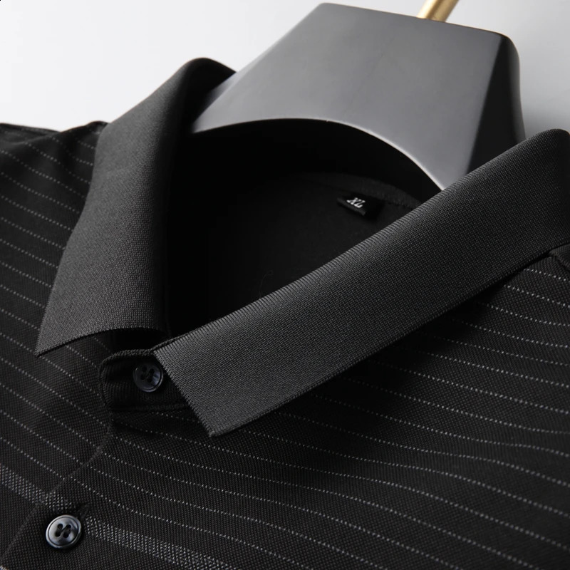 8XL 7XL 6XL Summer High End Breathable Polo Shirt Men Short Sleeve Lapel Mens Shirts With Pocket Casual chemise homme 240820