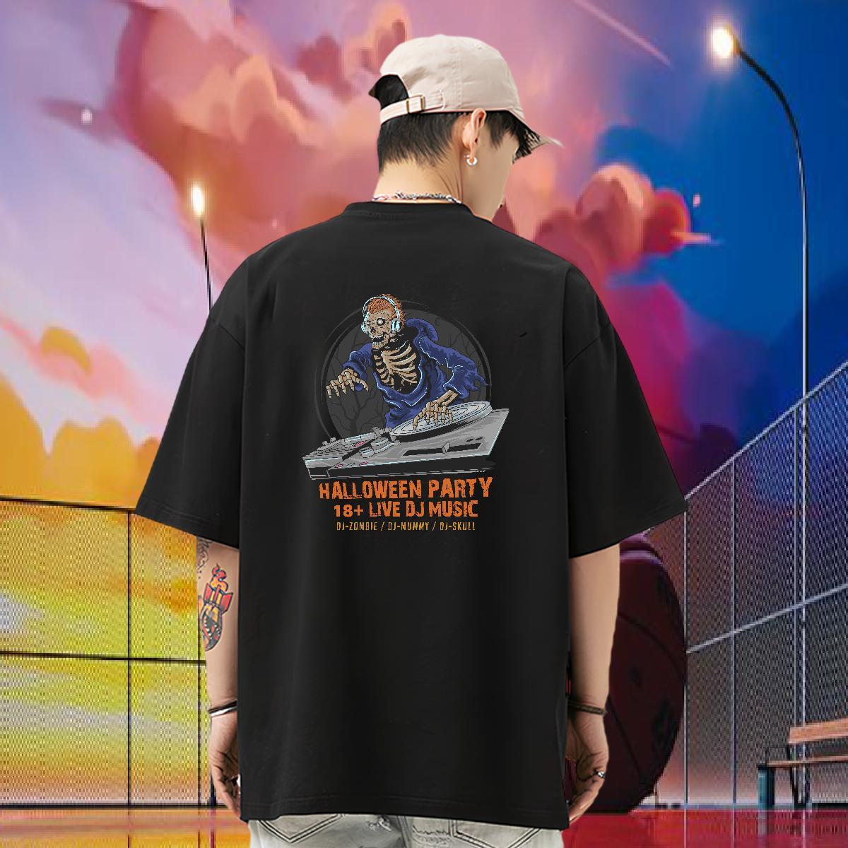 2024 New Mens Tshirts monster Anime Printing Street 230g Pure Cotton Tees Breathable Short Sleeve Popular Mens T Shirts Floral Print