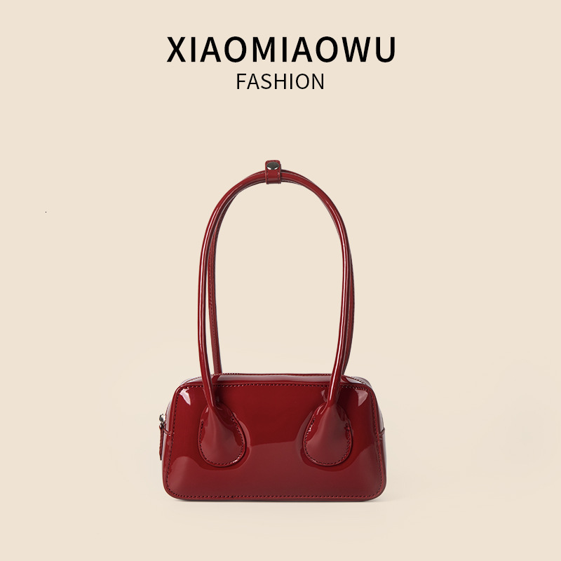 PU Macaron Korean Pink Soft Leather Underarm Bag, niche fashion, high-end sense, summer versatile hand-held shoulder bag
