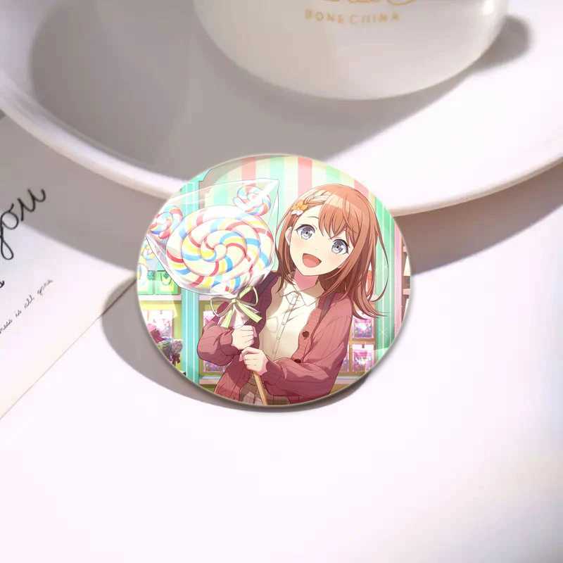 32/44/58mm anime project SEKAI pin cute cartoon badge handmade tinplate brooch backpack clothing gift accessory brooch W240815