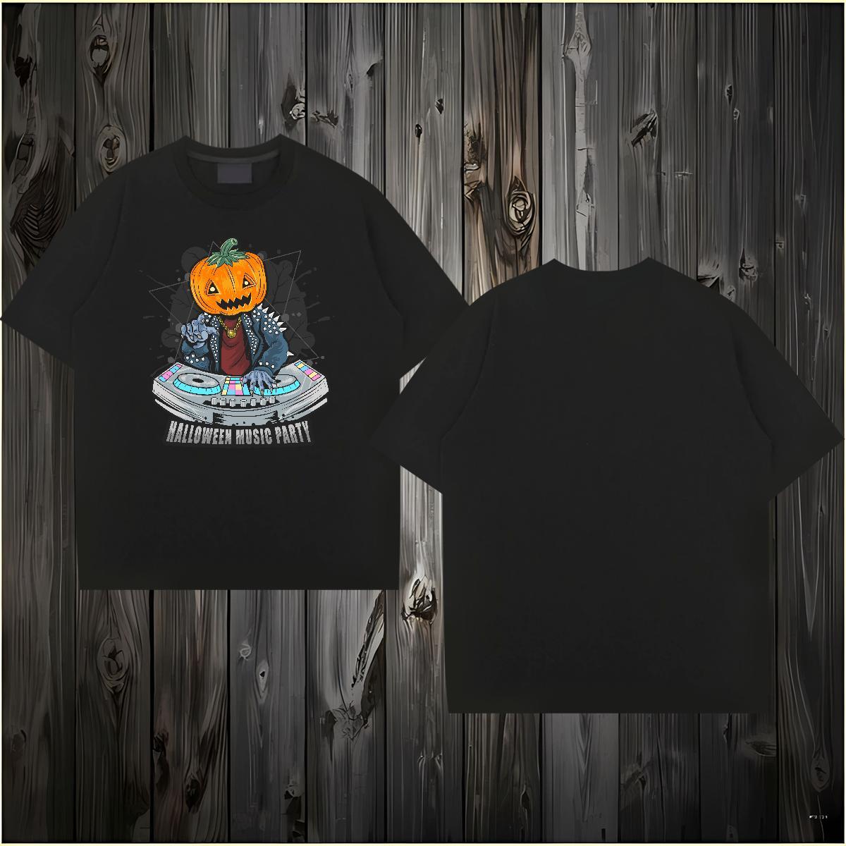 Designer T shirt pumpkin Breathable Soft Sport Oversized 3XL 4XL 230g Cotton Mens Tshirts Custom Tees Shirts