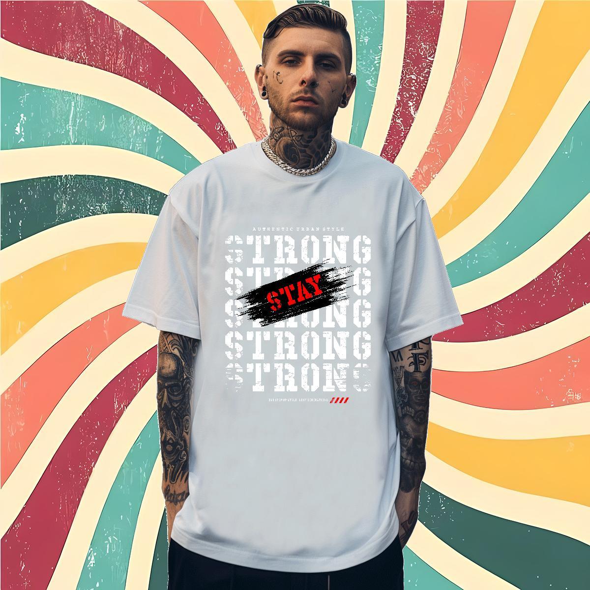 TOP Quality run 100% Cotton 230g Men Tees Daily Outfit Short Sleeve Soft T-Shirts Custom Oversized 4XL Tops Tees