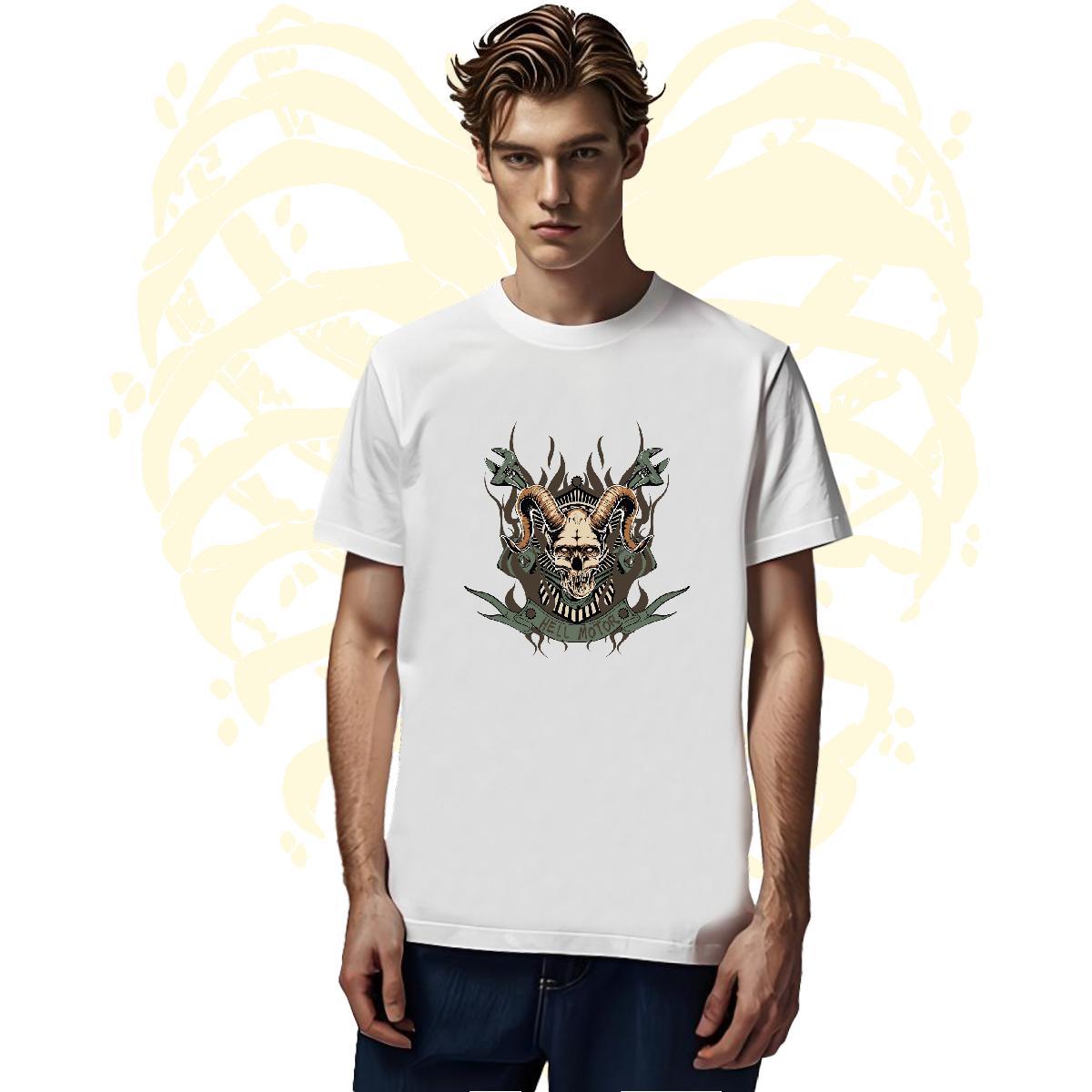Cool T-Shirts shape Breathable Crew Neck Street wear Hip Hop Cartoon Printing L-4XL 230g Pure Cotton Tshirt for Man Woman DIY Customized Tops