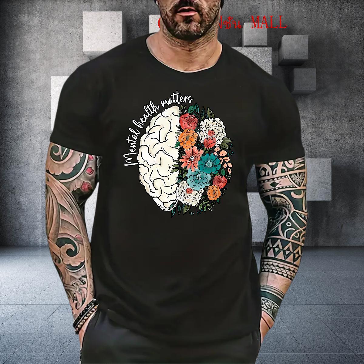 Fashion New Tshirt for Man Woman flower Sports Casual 100% Cotton 230g Wear Breathable Crew Neck Brand T-Shirts for Men Custom Cartoon