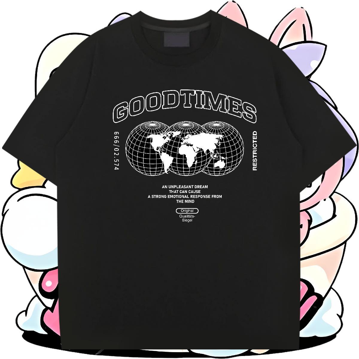 Soft worldwide 230g 100% Cotton Men Tops Tees Casual Beach O-Neck Short Sleeve T-Shirts 2024 Custom Cartoon Wear