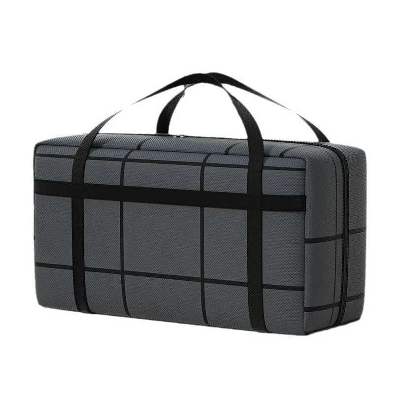 Large Capacity and Super Load-bearing Grey Composite Material Storage Bag Dustproof and Moisture-proof with Zipper 1pc CL240820