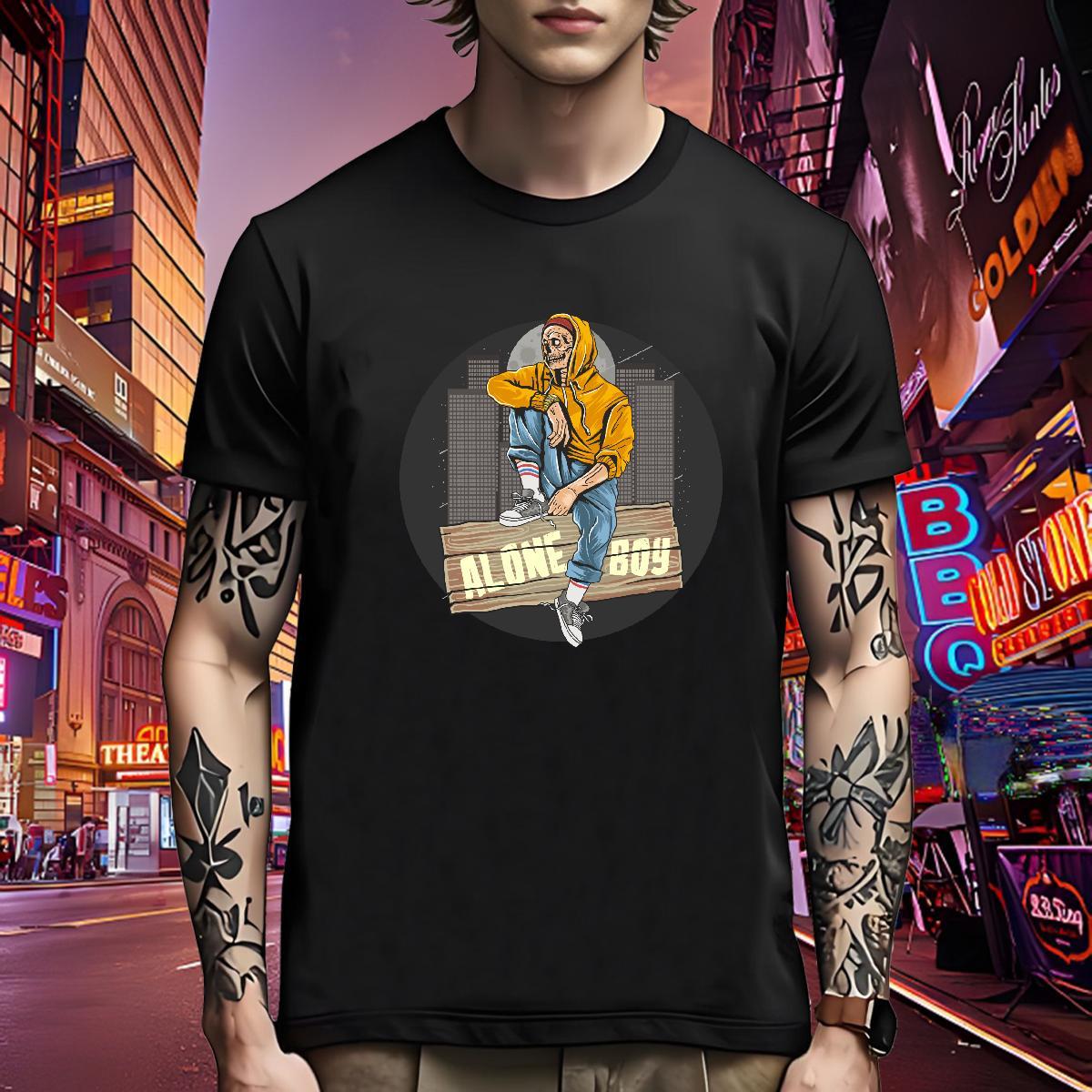Brand Men T Shirts halloween Round Neck Short Sleeve Street Wear White Plus Size 230g 100% Cotton Tshirt for Man Woman Fashion Designer Tee Shirt