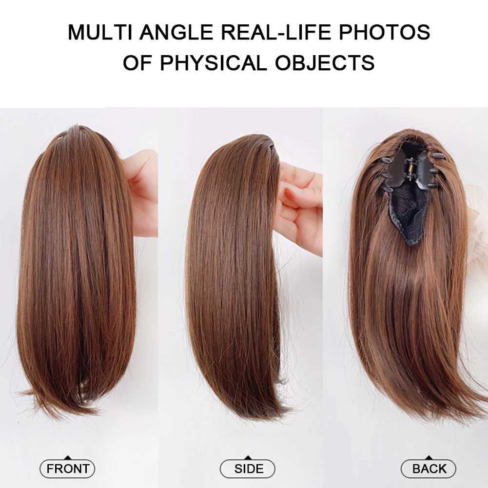 Womens high ponytail wig with clip stylish and charming DIY styling wig perfect for female role-playing themed parties W240817