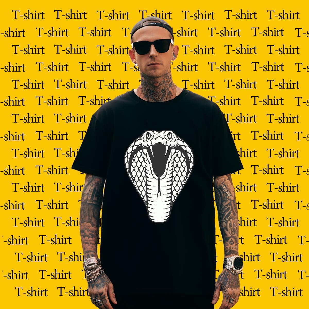 Designer T Shirts Men cobra Breathable Crew Neck Sport DIY Printed 100% Cotton 230g Couples T Shirts 2024 DIY Clothings
