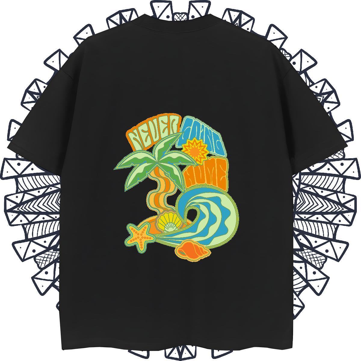 Unisex Tshirt for Man Woman Street Wear 230g Cotton Graphic Breathable Short Sleeve beach T-Shirts DIY Clothings