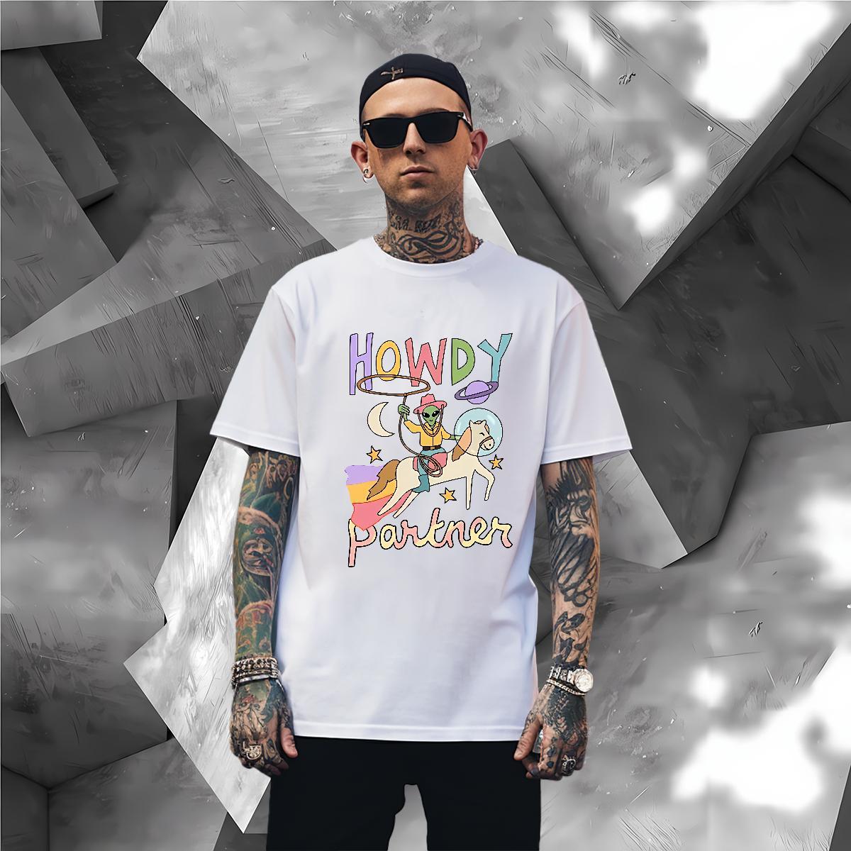 Mens T Shirts 230g Pure Cotton painting Beach Breathable Short Sleeve Oversized 4XL Men Tshirts Designer Unisex Tee Shirt