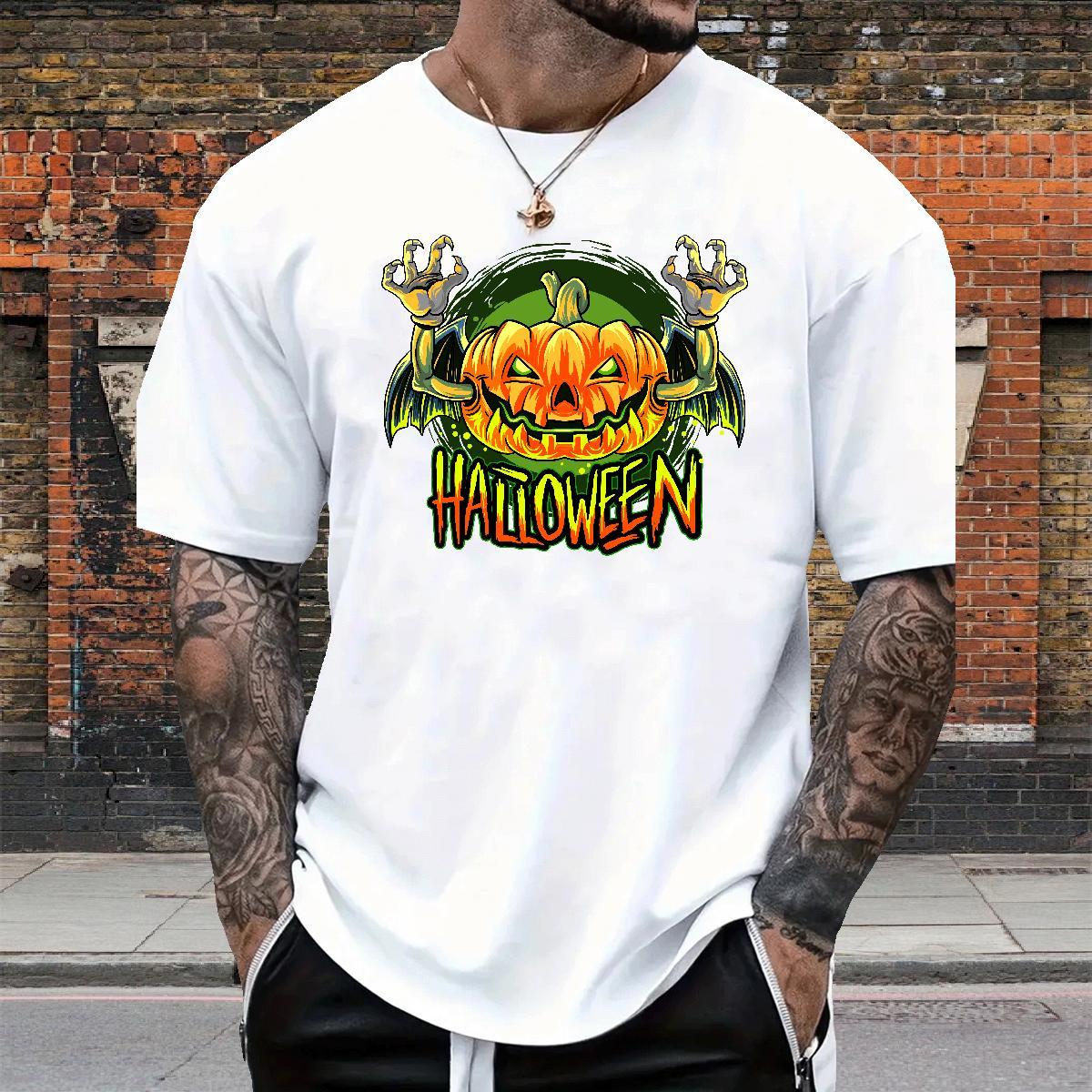 Classic Tshirts pumpkin Street Wear 100% Cotton 230g Polos Breathable Soft Free Shipping Men T Shirts DIY Printed