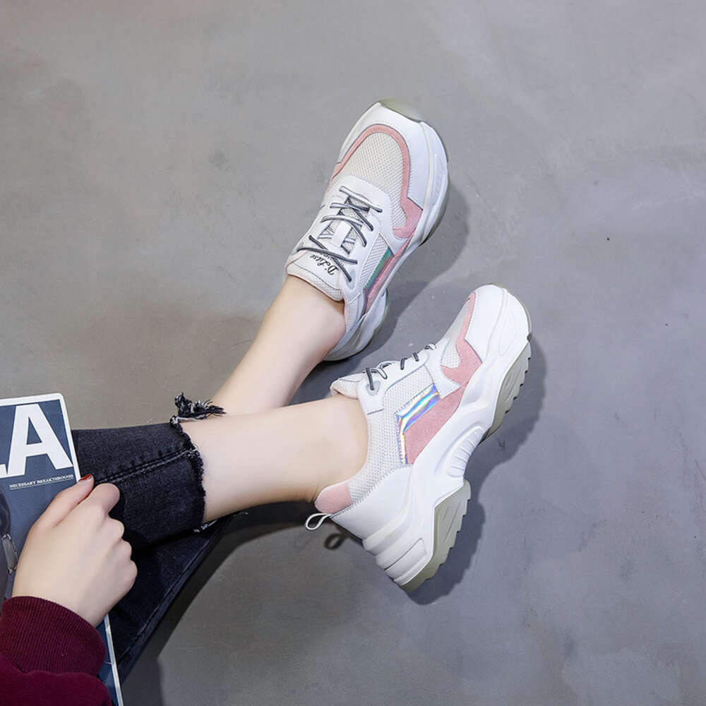 Ddmysports Genuine Leather Dad In Spring New Casual Shallow Mouth Sports With Thick Soles And Versatile Flat Bottomed Small White Shoes For Women OUTD