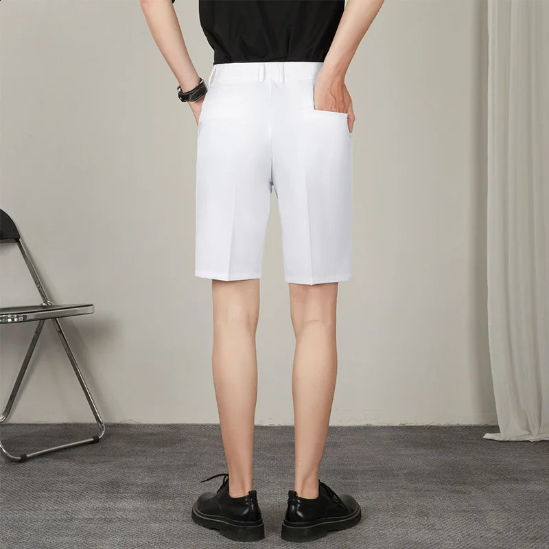 Five Point Mens Summer Trend Casual Mid Pants Wild Youth Loose White Set Bermuda 240819