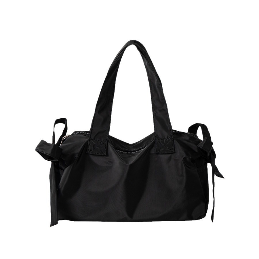 Summer commuting style armpit zipper nylon tote artistic lightweight casual shoulder bag large capacity women's simple
