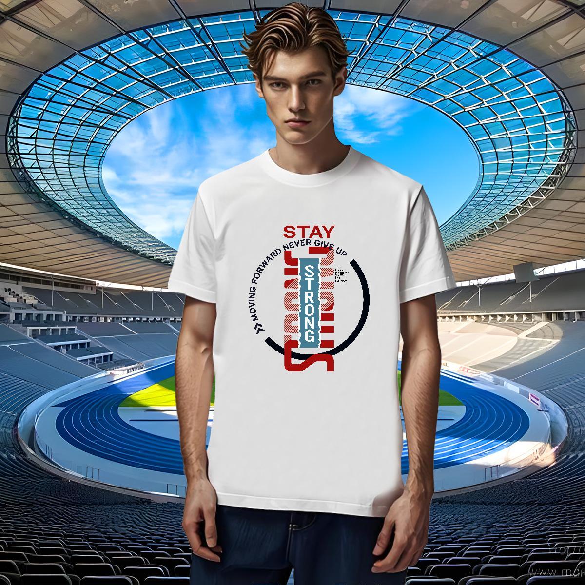 Designer Tshirts Summer Casual 230g Cotton Oversized 4XL Breathable Crew Neck strong Mens T Shirts New Designer Tops Shirt