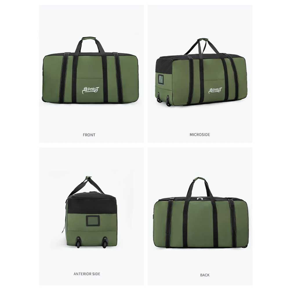 Travel Large Capacity Oxford Cloth Waterproof Wear-resistant Wheel tote/Pulley bag/Backpack CL240820