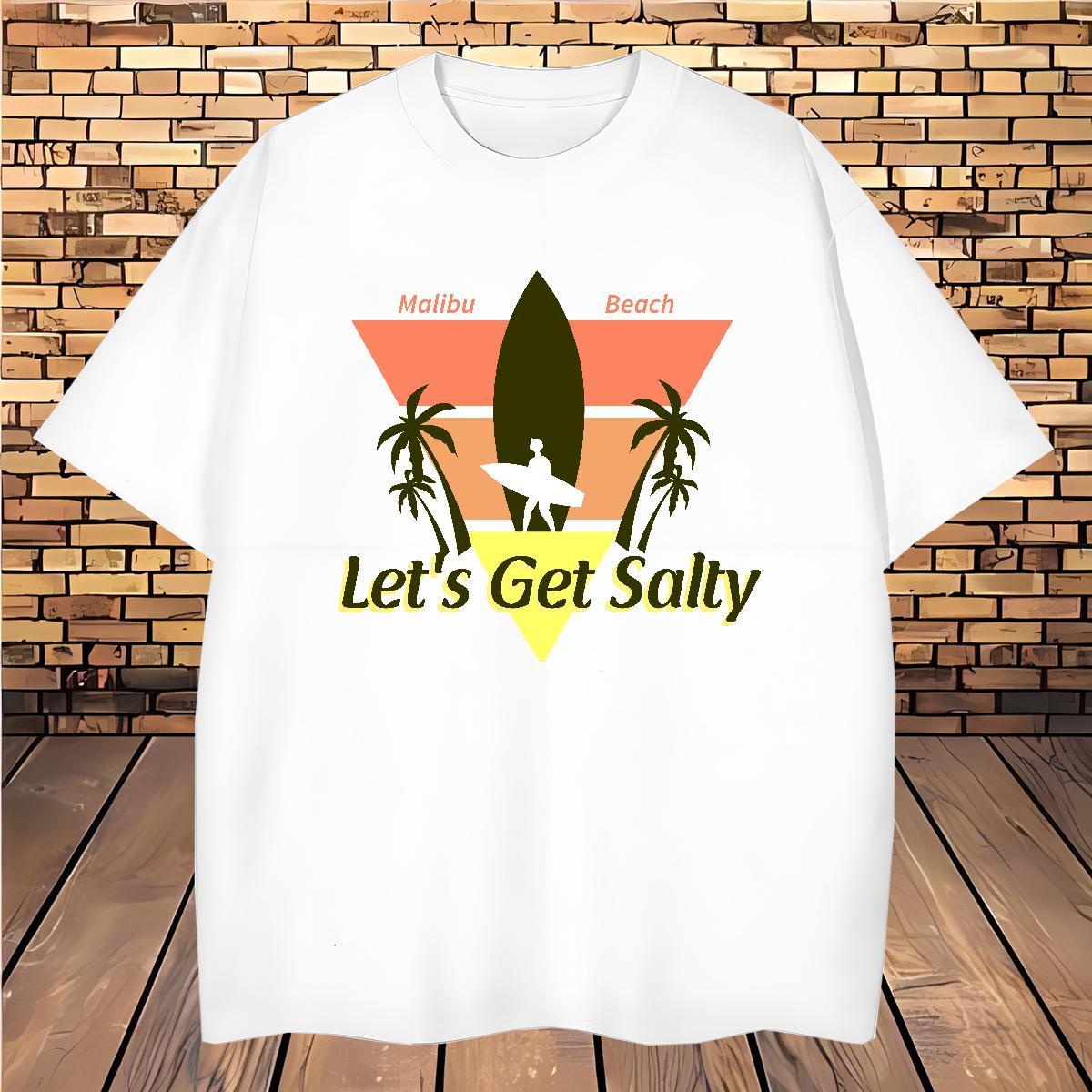 Comfortable sea 230g 100% Cotton Men Tshirts Summer Casual O Neck Short Sleeves T-Shirts for Men DIY Oversized 4XL Clothes