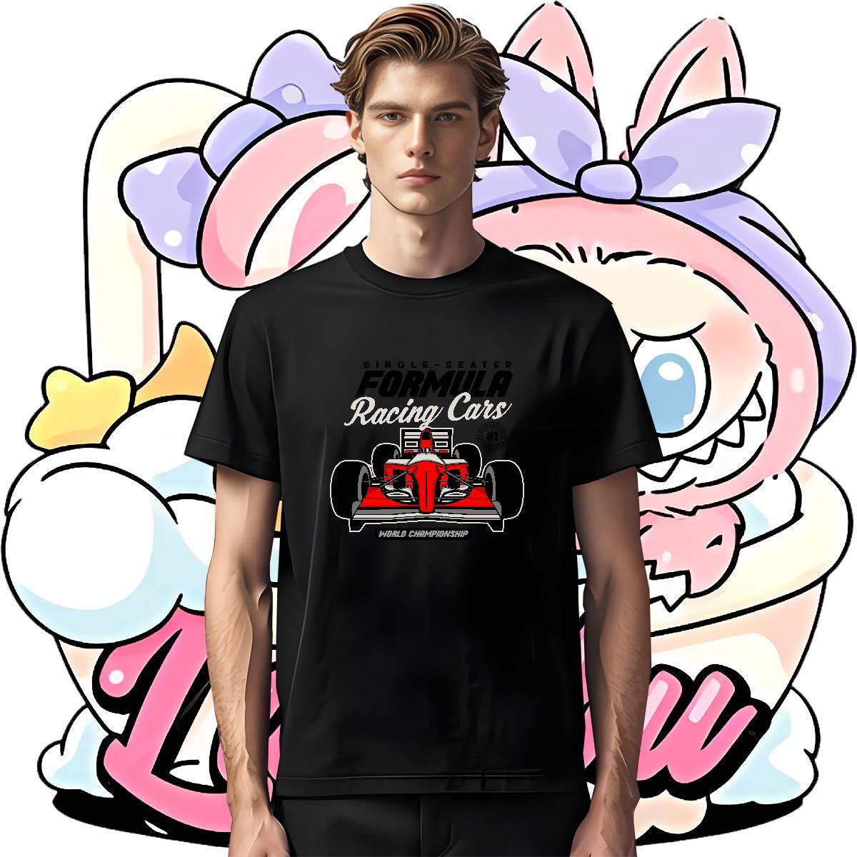 Designer go-kart 230g Pure Cotton Men Tees Spring Summer Short Sleeve Soft Mens T Shirts Brand Oversized Tops Tees