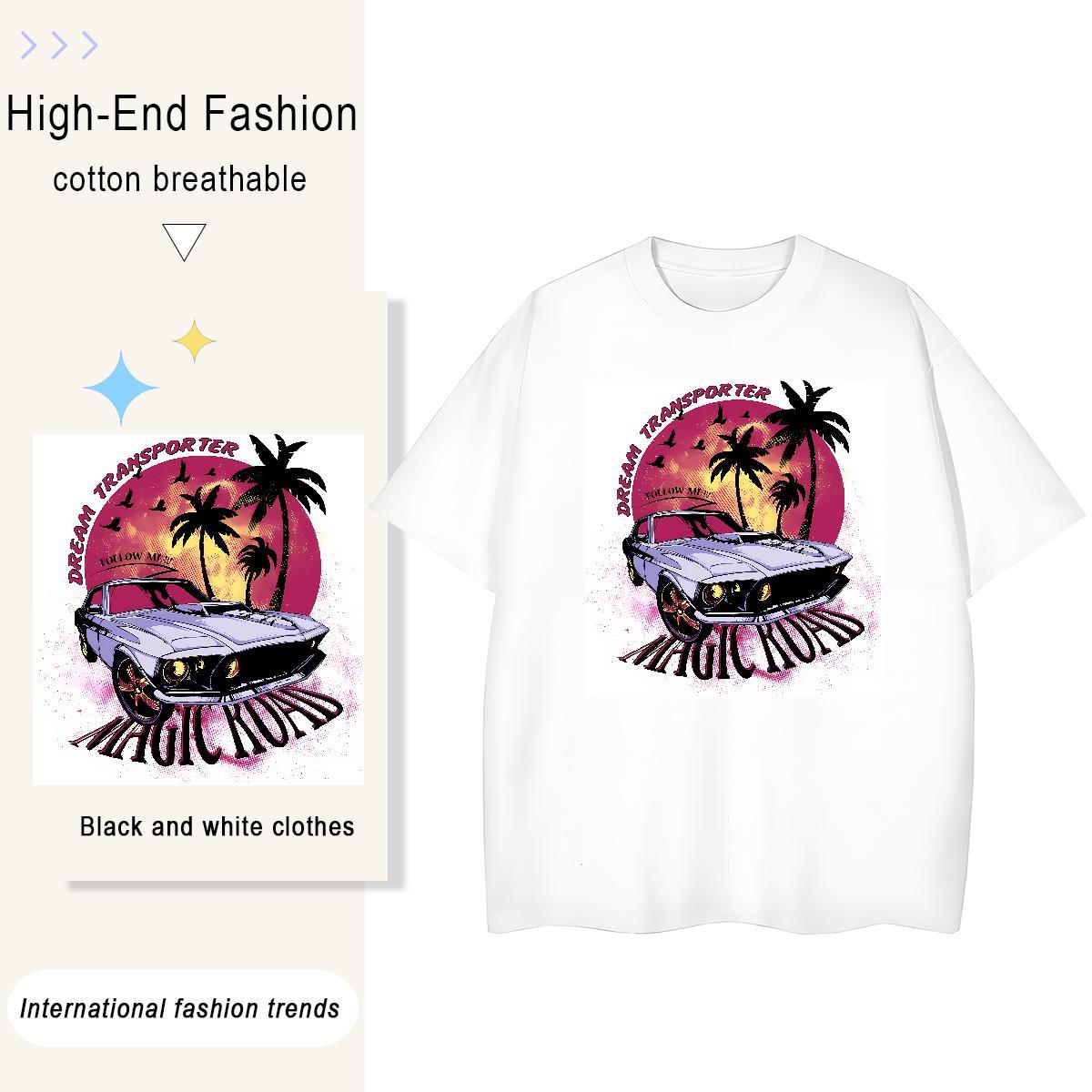 Popular beach 230g Pure Cotton Men Tops Tees Hip Hop Street Crew Neck Men T Shirts Casual New Custom Big Size Polos