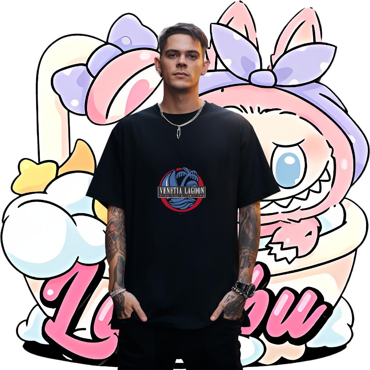 Classic beach 230g 100% Cotton Tshirt for Man Woman Beach Breathable Crew Neck Man T Shirts Designer Customized Tops Tees