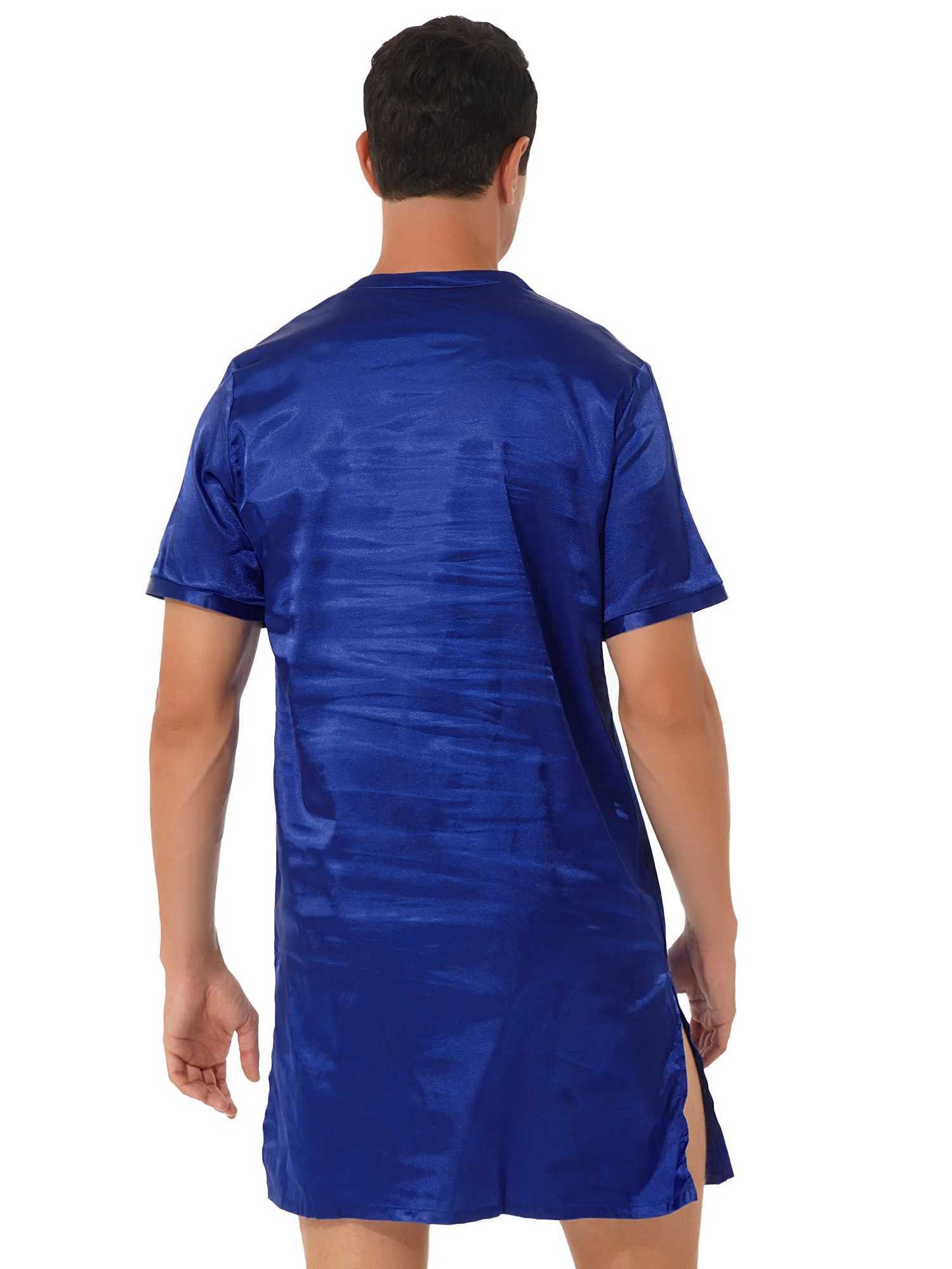 Mens silk satin pajamas summer pajamasW240719