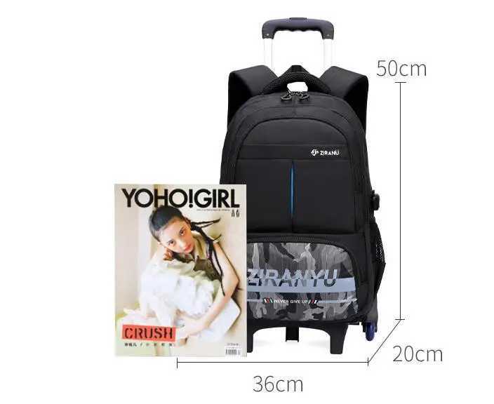 Boys Rolling Backpacks for Kids School Large Capacity Wheeled Bookbags Elementary School Bags Back Packs with 2 Wheels 6 Wheels Y240820