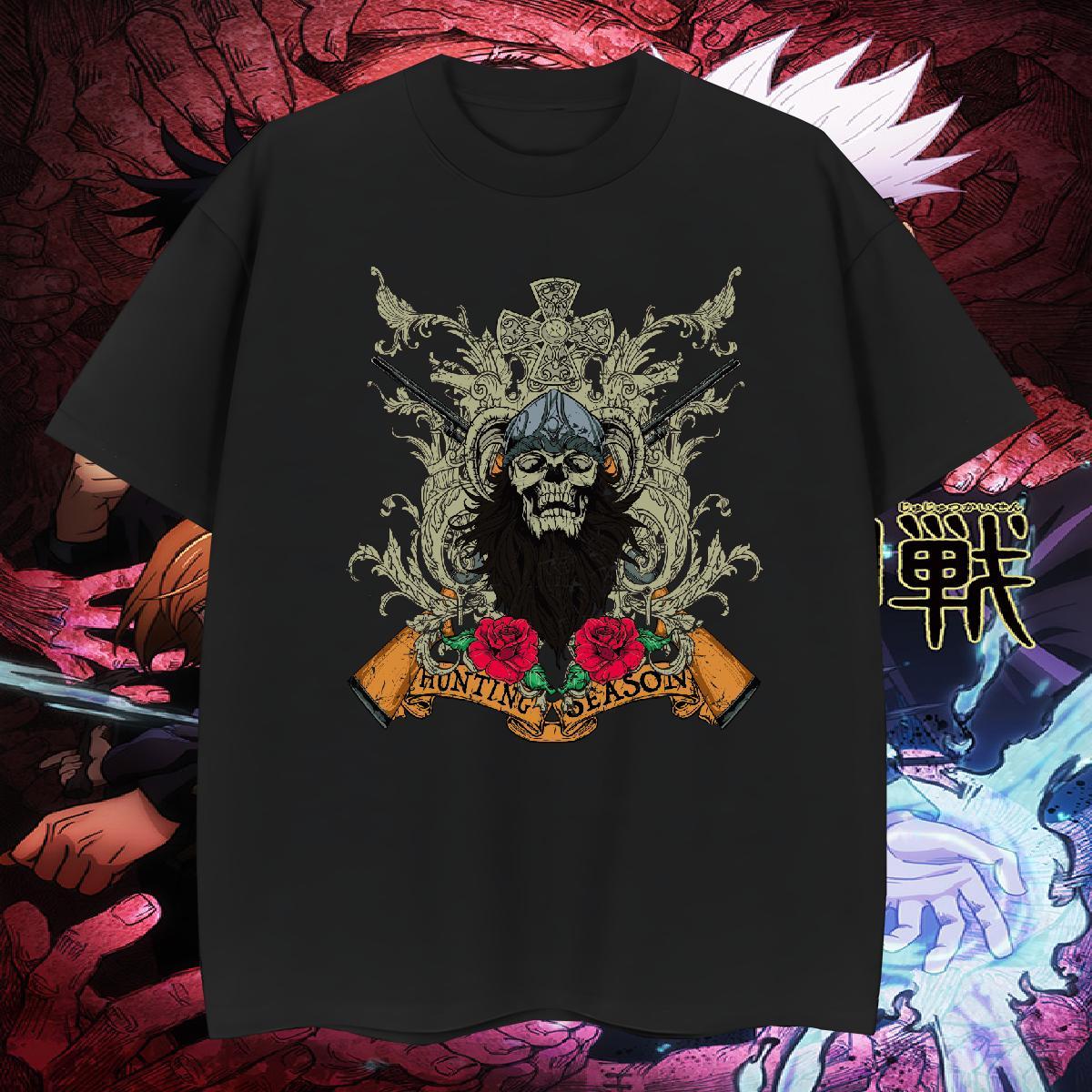 Cool Design T-Shirts long-barrelled gun Pure Cotton Summer Casual Anime 230g 100% Cotton Tshirt for Man Woman 2024 DIY Tees Shirts