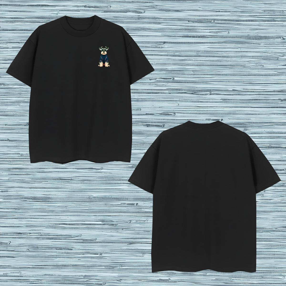Fashion Designer Couples T Shirts dog Outdoor 230g Pure Cotton Top Tees O-Neck Short Sleeve Soft Man T Shirts Oversized